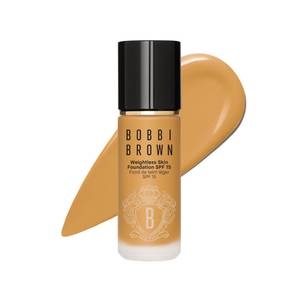 lot 18563 image: Bobbi Brown Weightless Skin Foundation SPF 15  Oil-Controlling Liquid Foundation with 24-Hour Hydration  Medium Coverage Natural Matte Finish for All Skin Types, Golden Honey, 1 Fl Oz - Retail $52