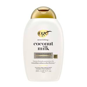 lot 18623 image: OGX Nourishing  Coconut Milk Conditioner, 13 fl oz - Retail $7