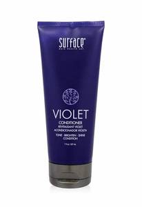 lot 18626 image: Surface Hair Pure Blonde Violet Conditioner Purple Conditioner for Blonde Hair, Moisturizing Conditioner Eliminates Brassy Yellow Tones- Lightens Blonde, Platinum, Ash, Silver and Grays, 7 oz. - Retail $36