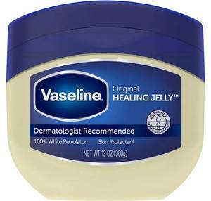 lot 18631 image: Vaseline Original Healing Jelly 100% White Petrolatum 13 oz - Retail $6