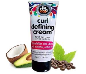 lot 18636 image: SO COZY Kids Curl Defining Cream for Curly Hair, Helps Add Shine, 5 Fl Oz - Retail $10