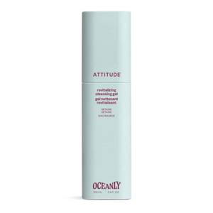 lot 18639 image: ATTITUDE Revitalizing Cleansing Gel, Gentle Face Wash with Betaine & Niacinamide for Radiant, Healthy-Looking Skin, EWG Verified, Vegan, Unscented, 3.4 Fl Oz - Retail $16
