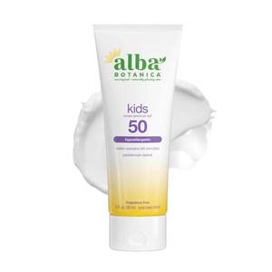lot 18646 image: Alba Botanica Kids Sunscreen Body Lotion SPF 50, 3 Oz - Retail $11