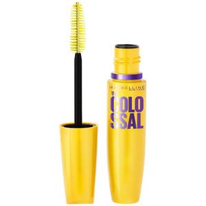 lot 18659 image: Maybelline Volum Express Colossal Washable Mascara Makeup, Volumizing, Glam Black, 1 Count - Retail $8