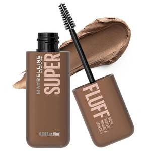 lot 18660 image: Maybelline Superfluff Volumizing Brow Mousse, All Day Tinted Brow Gel For Soft Full Brows, Soft Brown, 1 Count - Retail $11