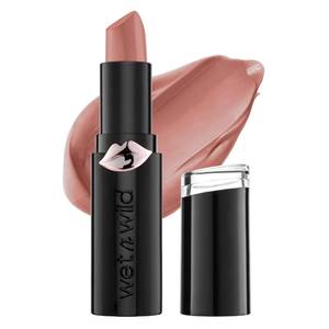 lot 18665 image: wet n wild Mega Last Matte Lip Color, Semi Matte Hyaluronic Acid Infused, Long Lasting Full Coverage for a Nourishing Pout, Cruelty-Free & Vegan - Bare it All - Retail $2