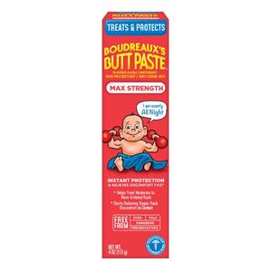 lot 18687 image: Boudreaux��s Butt Paste Maximum Strength Diaper Rash Cream, 4 Oz - Retail $7