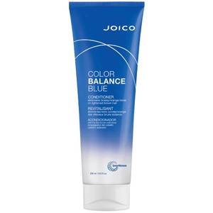 lot 18691 image: Joico Color Balance Blue Conditioner  For Lightened Brown Hair  Eliminate Brassy Orange Tones  Boost Color Vibrancy & Shine  UV Protection  With Rosehip Oil & Green Tea Extract  8.5 Fl Oz - Retail $23