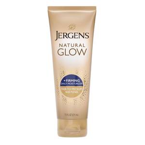 lot 18692 image: Jergens Natural Glow Firming Self Tanner Lotion Fair to Medium, 7.5 oz - Retail $10