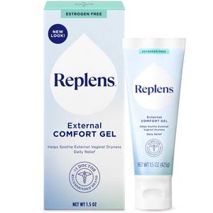 lot 18701 image: Replens External Comfort Gel to Soothe Vaginal Dryness, 1.5 Oz - Retail $9