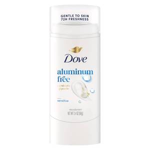 lot 18712 image: Dove Deodorant Stick Sensitive Aluminum Free 2.4 oz - Retail $8