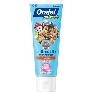 lot 18774 image: Orajel Naturals PAW Patrol Kids Fluoride Toothpaste, 4.2 Oz - Retail $3