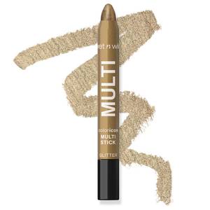 lot 18785 image: wet n wild Color Icon Cream Eyeliner Eyeshadow DMulti-Stick, Moisturizing, Nourishing Velvety Cream-to-Powder Buildable & Blendable Formula, Cruelty-Free & Vegan - Golden Rush Hour - Retail $2