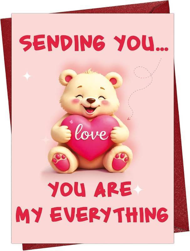 lot 66569 image: Cheerin Sweet Love Card with Envelope   Romantic Birthday Card with Envelope for Wife, Girlfriend, Husband, Fiance, Boyfriend   Heartfelt Anniversary Card for Him or Her 5x8