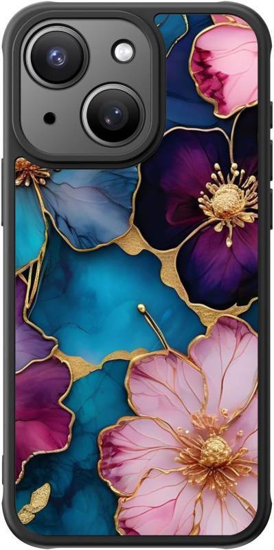 lot 66631 image: FUNMIKO for iPhone 15 Plus Case,Cute Floral,Wireless Charging Compatible