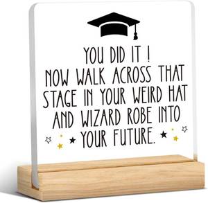 lot 66748 image: 4 x 4 inches 2026 Graduation Gifts Acrylic Sign for Him Her Party Decorations