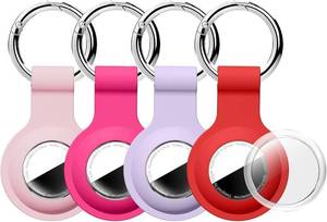 lot 66749 image: Holder Case Keychain for AirTag 2nd & 1st Gen, 4 Pack, Multicolor-7