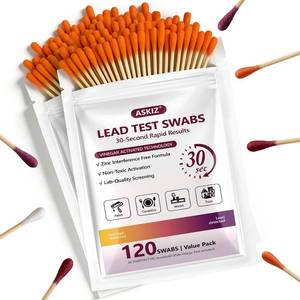 lot 66764 image: 120 Swab 120 Swabs Lead Test Kit,Quick Results in 30s Lead Detector,Enhanced Lead Testing Formulation at Home Lead Paint Test Kit Testing for Paint,Crockery,Toys,Jewellery,Metals, Ceramics,Woodwork