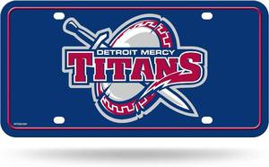 lot 66844 image: Rico Industries NCAA Detroit Mercy Titans Metal Auto Tag 6 x 12 - Great for TruckCarSUV