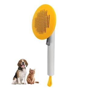lot 66862 image: Slicker Brush for Dogs & Cats,Self Cleaning Dog Brush for Long and Short Haired Dogs,Dog& Cat Brush for Shedding,Indoor cats, Small Dogs & Cats,Deshedding Dog Brush for Grooming
