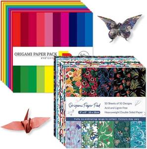 lot 66870 image: 6x6 Origami Paper,100Sheets Double Sided Colored Paper,Square Craft Paper