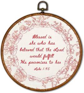 lot 66908 image: 10L x 10W KSDUT Christian Wall Decor Art - Flower Trendy Retro Wall Art Canvas Frame Hanging Prints, Bible Verse Preppy Round Wall Art Decor for Grandmillennial Home Bedroom Decorations 10x10