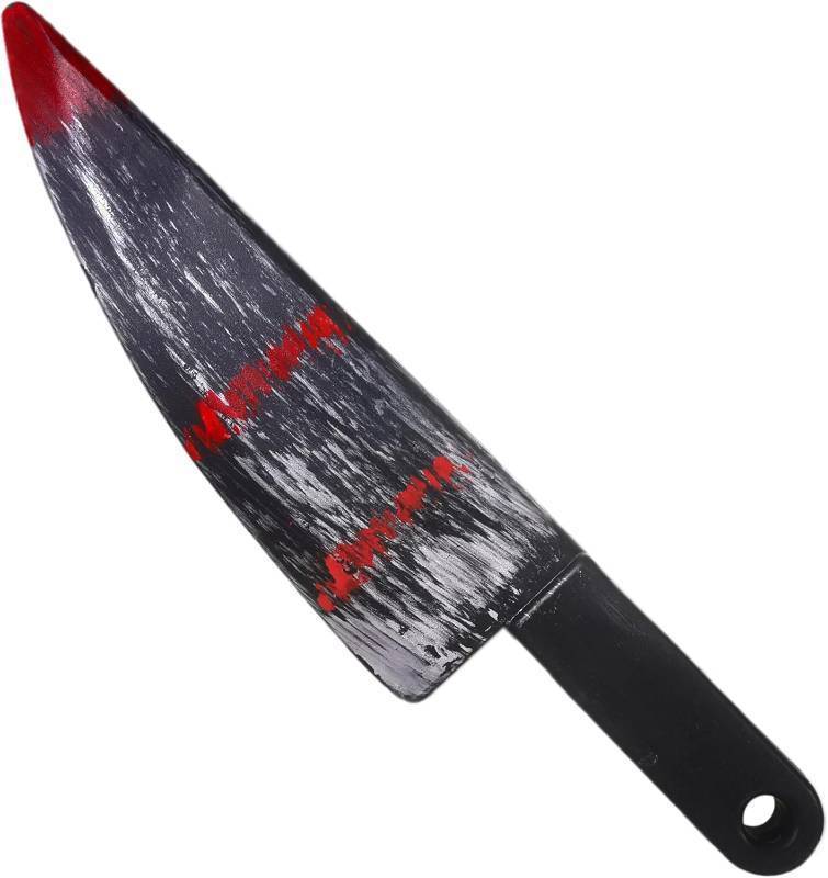 lot 69154 image: 16 YAMIS LIVE YM Halloween Prop Knife - 16 Inch Large Fake Knife with Fake Bloody, Prop for Halloween