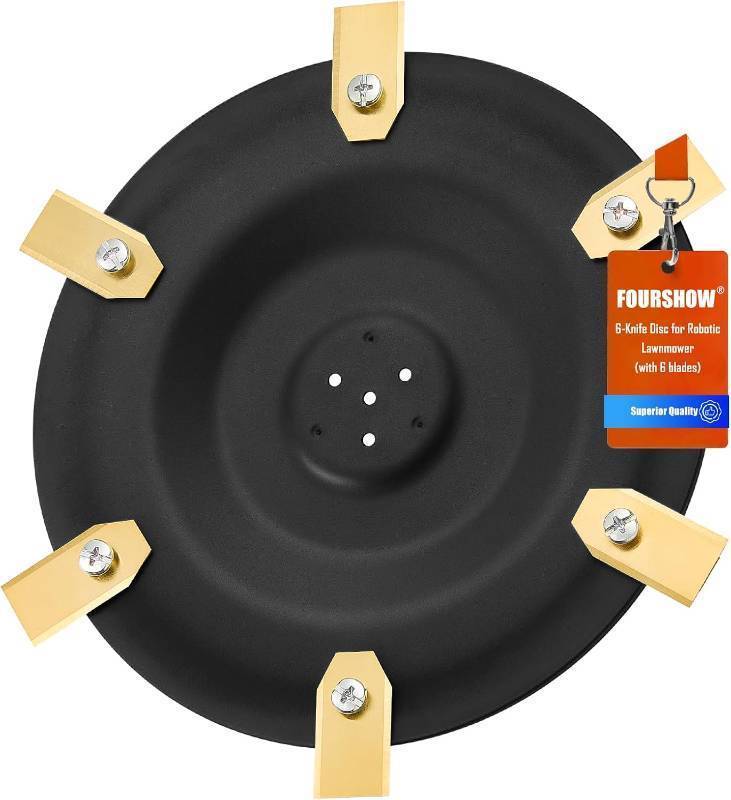 lot 69363 image: $35 Cut More Efficiently  Blade Disc  6 Pcs Replacement Blades Compatible with ANTHBOT Pion 900 1000  Genie 600 1000 3000, Redkey MGC500 MGC1000, Robotic Lawn Mower