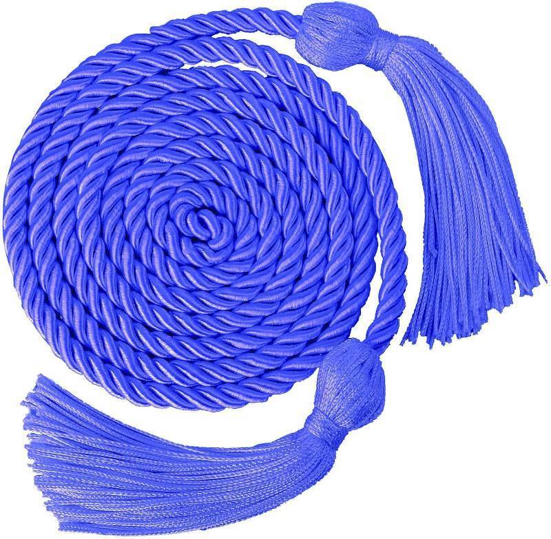 lot 66656 image: Graduation Cords, Graduation Decorations Class of 2024, Cords for Graduation 2024, Sapphire Blue Graduation Cord, Grad Cords Graduation Ropes Cords Bulk Honor Cords, 68 in