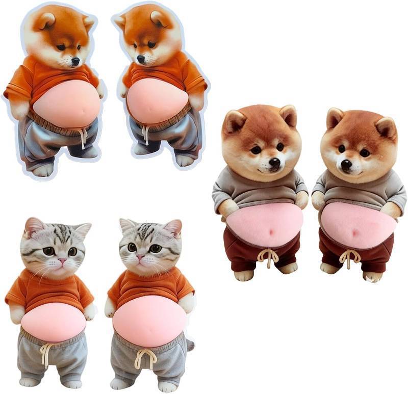 lot 69708 image: 3D Cute Animal Belly Soft Silicone Bumper Pad for Phone,Laptop,Door,Cabinet