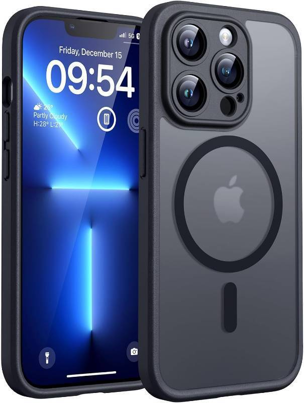 lot 69710 image: Iphone 13 Pro Max TOCOL for iPhone 13 Pro Max Case, Compatible with MagSafe, Black