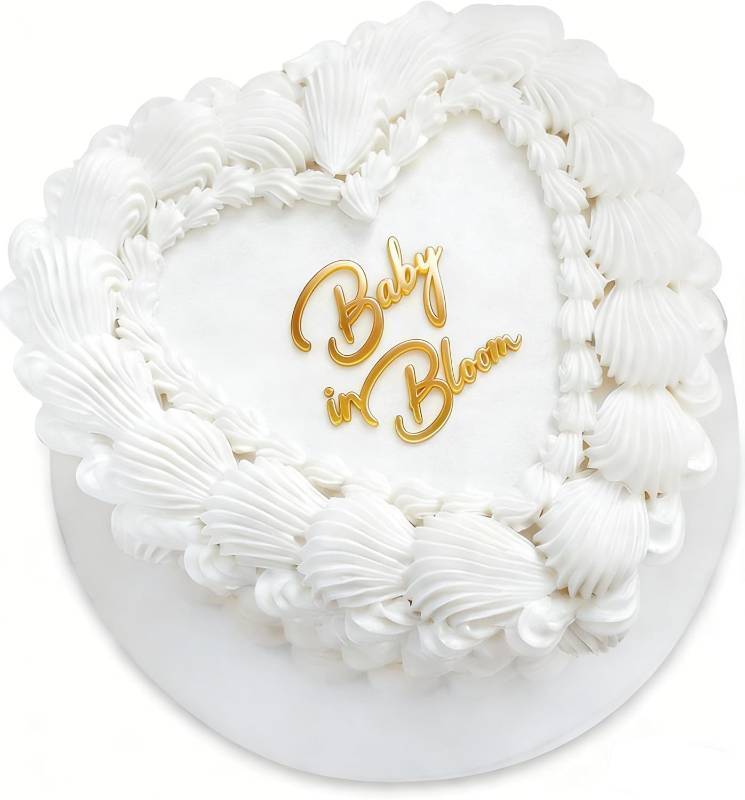 lot 69744 image: Baby in Bloom Cake Topper,Acrylic Baby in Bloom Baby Shower Cake Decorations - Baby in Bloom Cake Topper for Baby Showers and Gender Reveal Parties for Boys and Girls