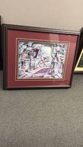 lot 925 image: Vintage 3D paper tole decoupage piece