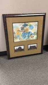 lot 928 image: Framed Kirk O Shotts Portrait of Faith wall decor