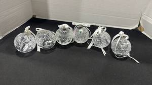 lot 1003 image: 6 Waterford crystal ornaments