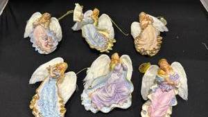 lot 1101 image: Bradford exchange Celestial angels ornament collection