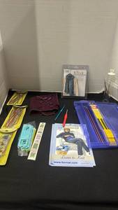 lot 1171 image: Knitting Supplies Lot Needles, Hooks, and Instructional Materials