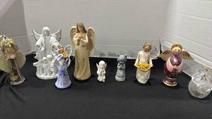 lot 1181 image: Willow tree and other angel figurines