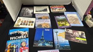 lot 1203 image: Lot of 13 Travel and Reference Books Scotland, Paris, Rome, Wichita and more