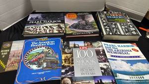 lot 1275 image: Lot of 6 History Books Pearl Harbor American Freedom Train Movie Makers Life