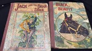 lot 1276 image: Vintage Jack and the Beanstalk and Back Beauty Two Books Set