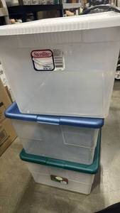 lot 1311 image: Sterilite plastic containers 56&66 qts