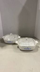 lot 2002 image: Corning Ware casserole dishes with lids