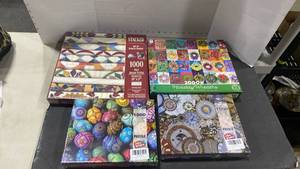 lot 2048 image: 4 jigsaw puzzles, 1000 and 2000 pcs, NIB