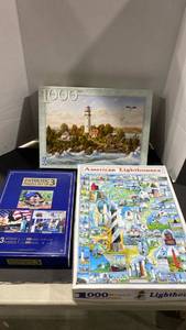 lot 2049 image: Jigsaw puzzles, 1000, 500, 100