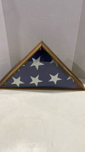 lot 2054 image: Flag with display case from 1963
