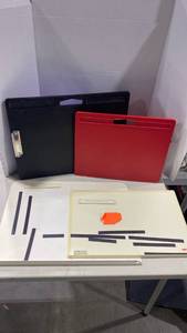 lot 2081 image: Lap desks and magnetic items