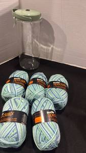 lot 2228 image: Bucilla yarn and yarn trainer