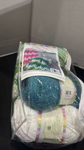 lot 2229 image: Yarn with instructions for blanket already started project