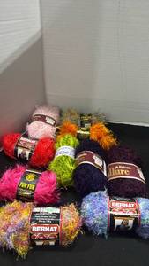 lot 2235 image: Bernat and other yarn